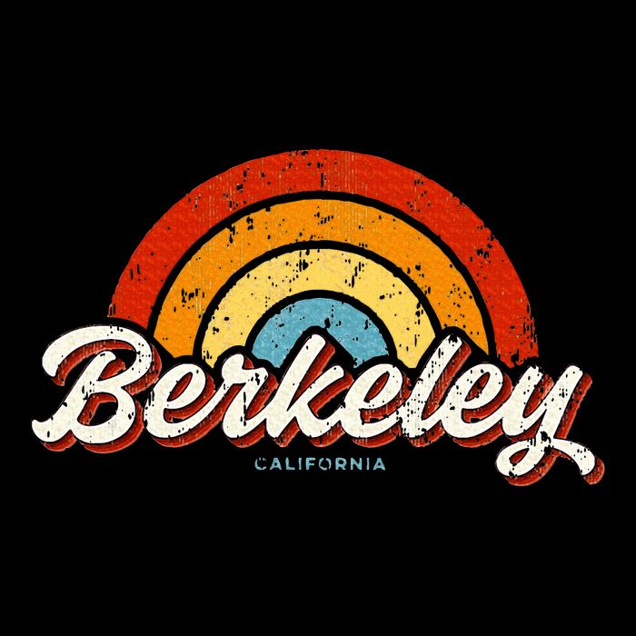 Berkeley California Ca Vintage Rainbow Retro 70s Sweatshirt
