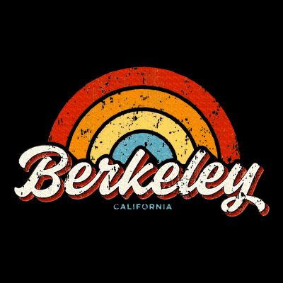 Berkeley California Ca Vintage Rainbow Retro 70s T-Shirt
