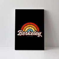 Berkeley California Ca Vintage Rainbow Retro 70s Canvas