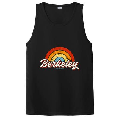 Berkeley California Ca Vintage Rainbow Retro 70s PosiCharge Competitor Tank