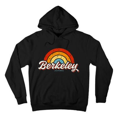 Berkeley California Ca Vintage Rainbow Retro 70s Tall Hoodie
