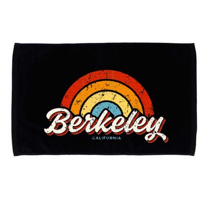 Berkeley California Ca Vintage Rainbow Retro 70s Microfiber Hand Towel