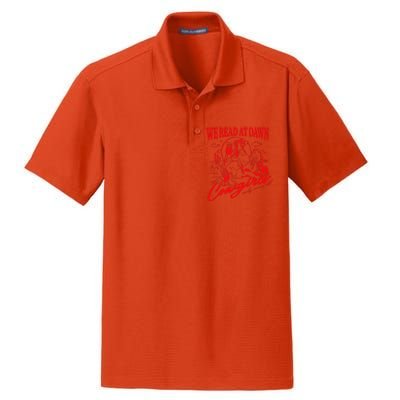 Bookish Cowgirl Cowboy Romance Book Club Western Book Lover Reader Dry Zone Grid Polo