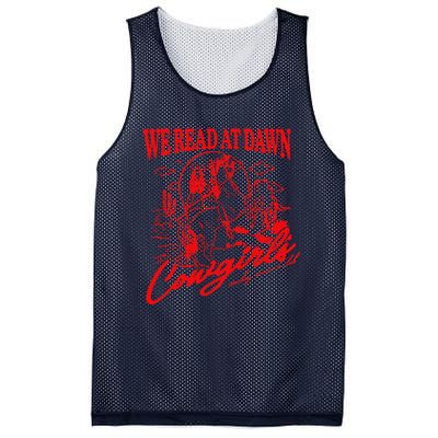 Bookish Cowgirl Cowboy Romance Book Club Western Book Lover Reader Mesh Reversible Basketball Jersey Tank