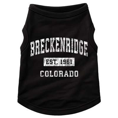 Breckenridge Colorado Co Vintage Sports Doggie Tank