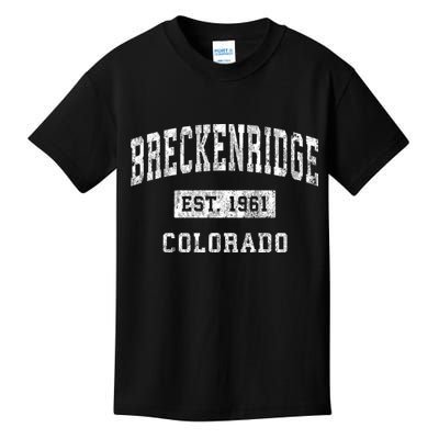 Breckenridge Colorado Co Vintage Sports Kids T-Shirt