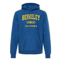 Berkeley California CA Vintage State Athletic Style Premium Hoodie