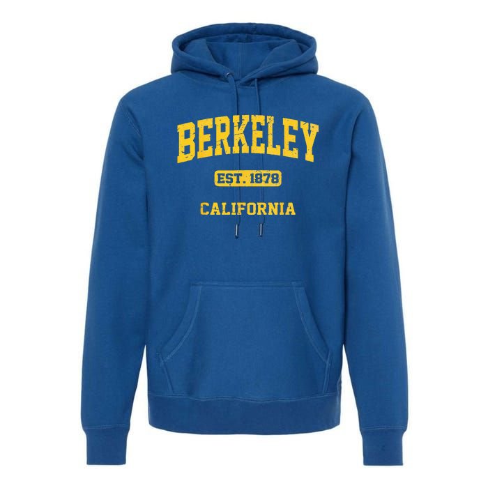 Berkeley California CA Vintage State Athletic Style Premium Hoodie