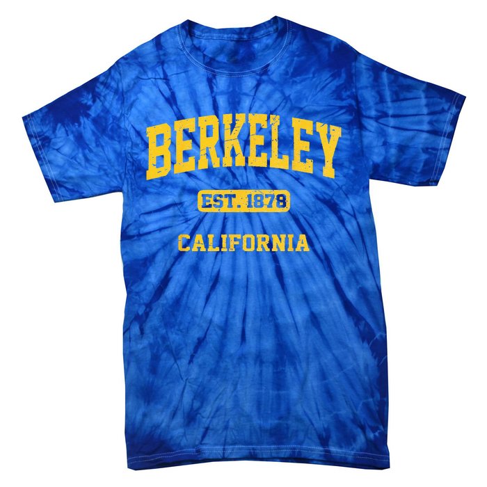 Berkeley California CA Vintage State Athletic Style Tie-Dye T-Shirt