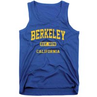 Berkeley California CA Vintage State Athletic Style Tank Top