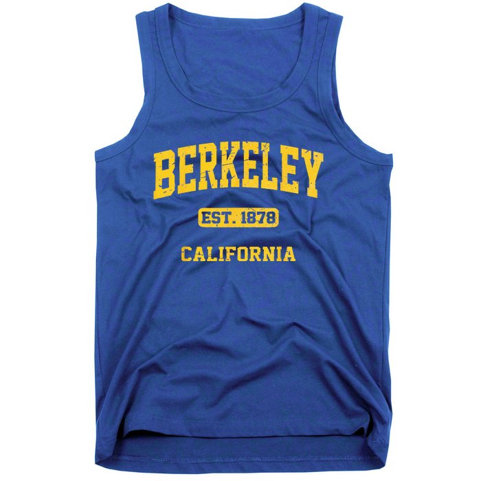 Berkeley California CA Vintage State Athletic Style Tank Top