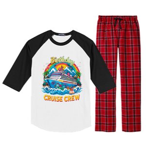 Birthday Cruise Crew Adventure Birthday Trip Vacation 2025 Raglan Sleeve Pajama Set