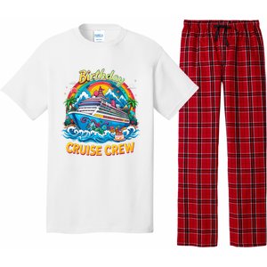 Birthday Cruise Crew Adventure Birthday Trip Vacation 2025 Pajama Set