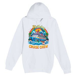 Birthday Cruise Crew Adventure Birthday Trip Vacation 2025 Premium Pullover Hoodie