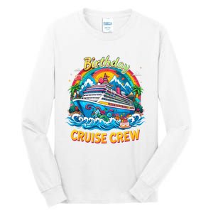 Birthday Cruise Crew Adventure Birthday Trip Vacation 2025 Tall Long Sleeve T-Shirt