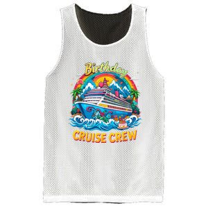 Birthday Cruise Crew Adventure Birthday Trip Vacation 2025 Mesh Reversible Basketball Jersey Tank