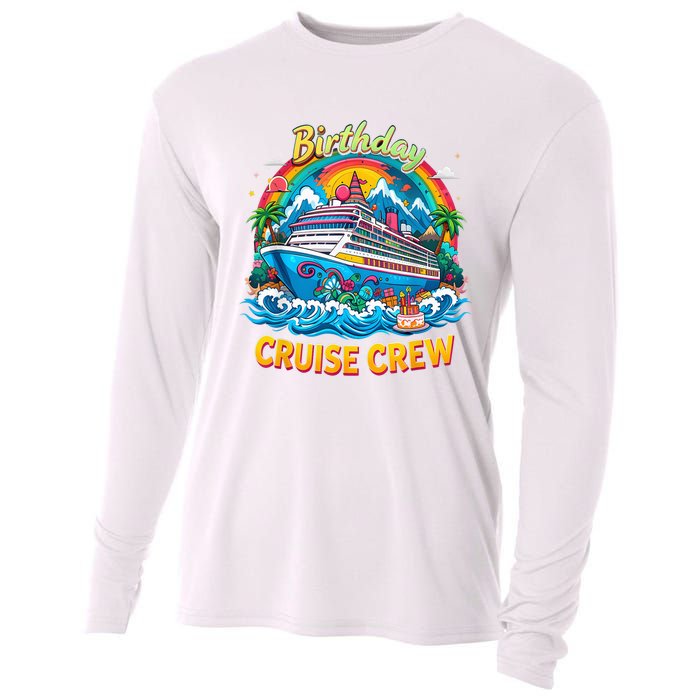 Birthday Cruise Crew Adventure Birthday Trip Vacation 2025 Cooling Performance Long Sleeve Crew