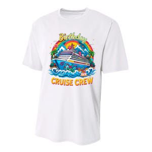 Birthday Cruise Crew Adventure Birthday Trip Vacation 2025 Performance Sprint T-Shirt