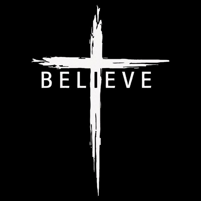 Believe Christian Cross Jesus Christ Christians Men Women Baby Bodysuit