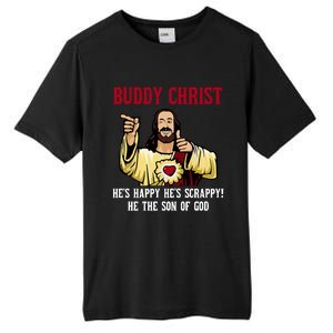 Buddy Christ Christmas Cool Jesus Religious Christian Tall Fusion ChromaSoft Performance T-Shirt