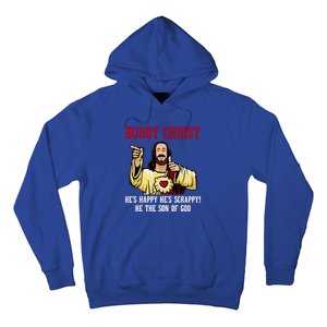 Buddy Christ Christmas Cool Jesus Religious Christian Hoodie