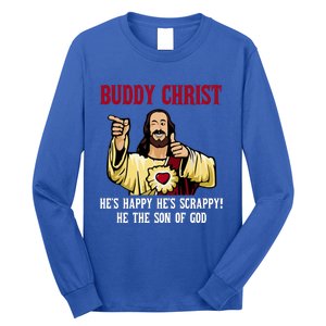 Buddy Christ Christmas Cool Jesus Religious Christian Long Sleeve Shirt