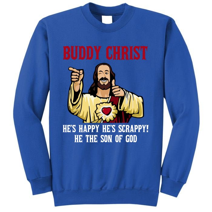 Buddy Christ Christmas Cool Jesus Religious Christian Sweatshirt