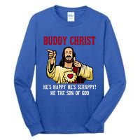 Buddy Christ Christmas Cool Jesus Religious Christian Tall Long Sleeve T-Shirt