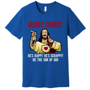 Buddy Christ Christmas Cool Jesus Religious Christian Premium T-Shirt