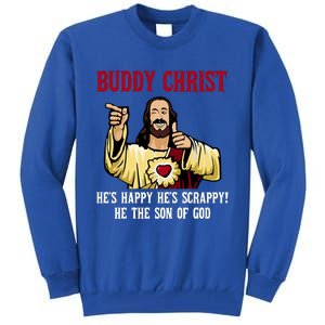 Buddy Christ Christmas Cool Jesus Religious Christian Tall Sweatshirt