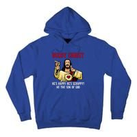 Buddy Christ Christmas Cool Jesus Religious Christian Tall Hoodie