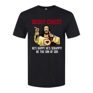 Buddy Christ Christmas Cool Jesus Religious Christian Softstyle CVC T-Shirt