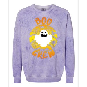 Boo Crew Cute Halloween Ghost Colorblast Crewneck Sweatshirt