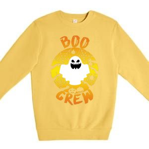 Boo Crew Cute Halloween Ghost Premium Crewneck Sweatshirt