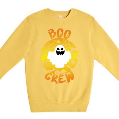 Boo Crew Cute Halloween Ghost Premium Crewneck Sweatshirt