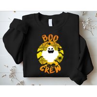 Boo Crew Cute Halloween Ghost Sweatshirt
