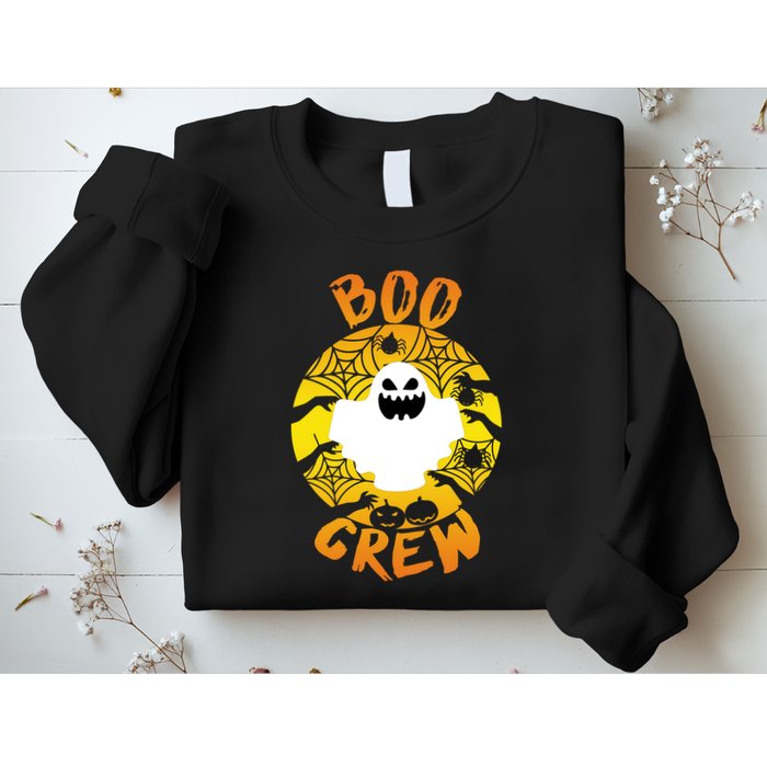 Boo Crew Cute Halloween Ghost Sweatshirt
