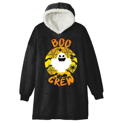 Boo Crew Cute Halloween Ghost Hooded Wearable Blanket