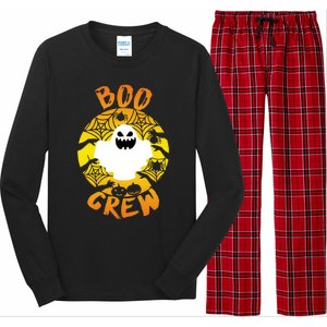 Boo Crew Cute Halloween Ghost Long Sleeve Pajama Set