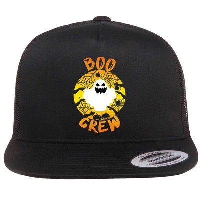 Boo Crew Cute Halloween Ghost Flatbill Hat