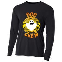 Boo Crew Cute Halloween Ghost Cooling Performance Long Sleeve Crew
