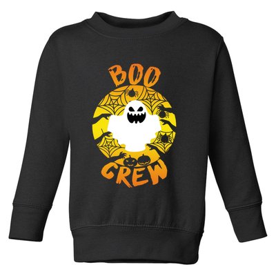 Boo Crew Cute Halloween Ghost Toddler Sweatshirt