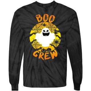 Boo Crew Cute Halloween Ghost Tie-Dye Long Sleeve Shirt