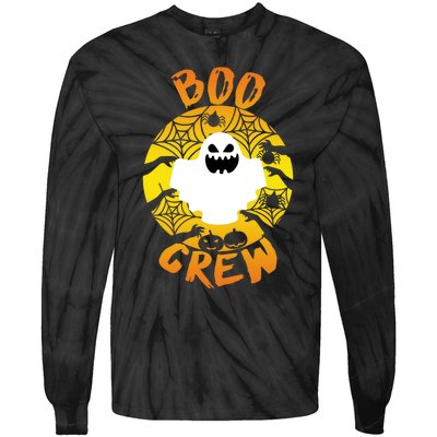 Boo Crew Cute Halloween Ghost Tie-Dye Long Sleeve Shirt