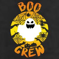 Boo Crew Cute Halloween Ghost Trucker Hat