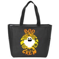 Boo Crew Cute Halloween Ghost Zip Tote Bag