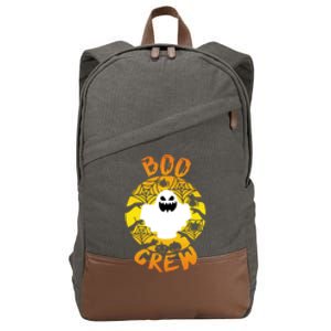 Boo Crew Cute Halloween Ghost Cotton Canvas Backpack