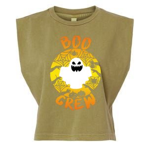 Boo Crew Cute Halloween Ghost Garment-Dyed Women's Muscle Tee