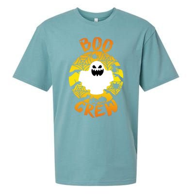 Boo Crew Cute Halloween Ghost Sueded Cloud Jersey T-Shirt