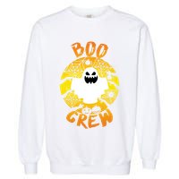 Boo Crew Cute Halloween Ghost Garment-Dyed Sweatshirt